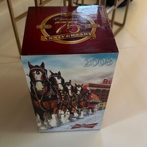 Budweiser 2008 75th Anniversary Holiday Stein